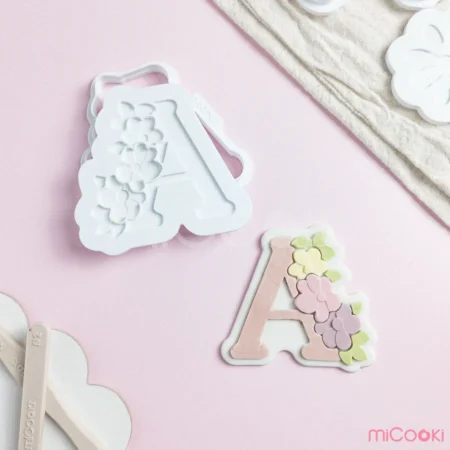 Stamp Multirelieve con Cortante - A con Flores D1