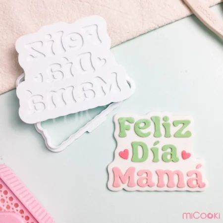 Stamp Multirelieve con Cortante - Feliz Día Mamá D1