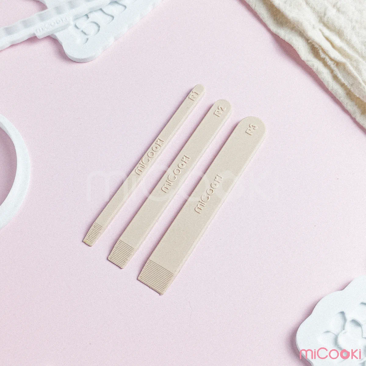 Mini Scrapers de Precisión para Fondant - Set x3